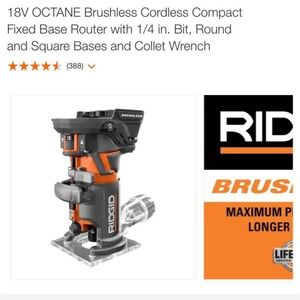 Brand new ridgid router ! Battery not included! Paid 149 for it